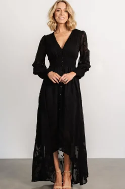 Discount Baltic Born Mayfair High Low Maxi Dress | Black