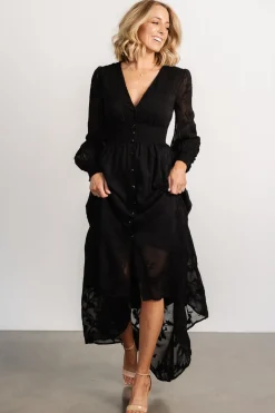 Discount Baltic Born Mayfair High Low Maxi Dress | Black