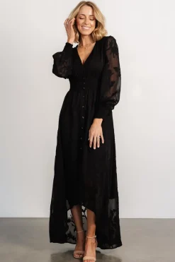 Discount Baltic Born Mayfair High Low Maxi Dress | Black