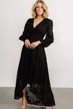 Discount Baltic Born Mayfair High Low Maxi Dress | Black