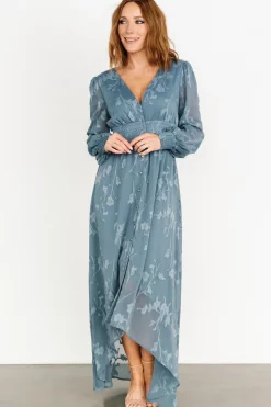 Best Baltic Born Mayfair High Low Maxi Dress | Slate Blue SlateBlue