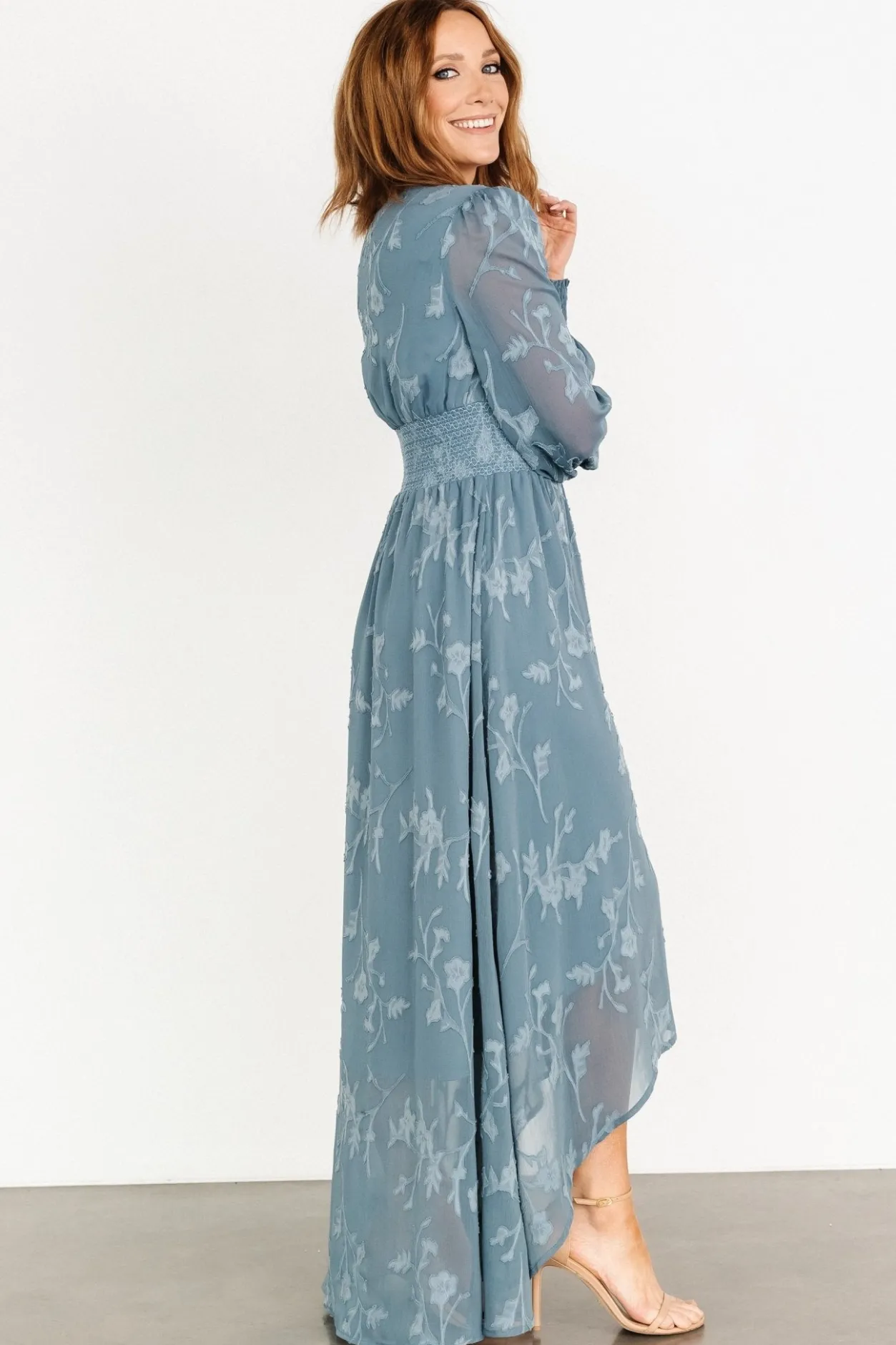 Best Baltic Born Mayfair High Low Maxi Dress | Slate Blue SlateBlue