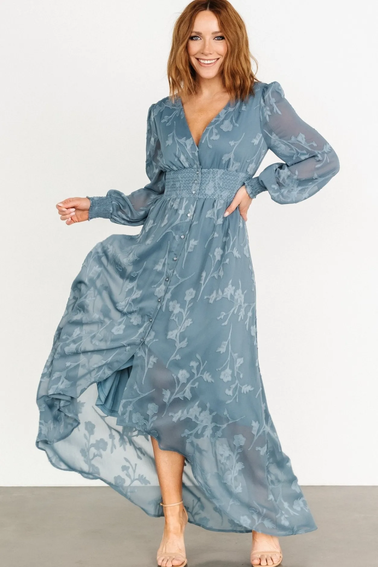 Best Baltic Born Mayfair High Low Maxi Dress | Slate Blue SlateBlue