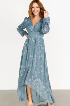Best Baltic Born Mayfair High Low Maxi Dress | Slate Blue SlateBlue