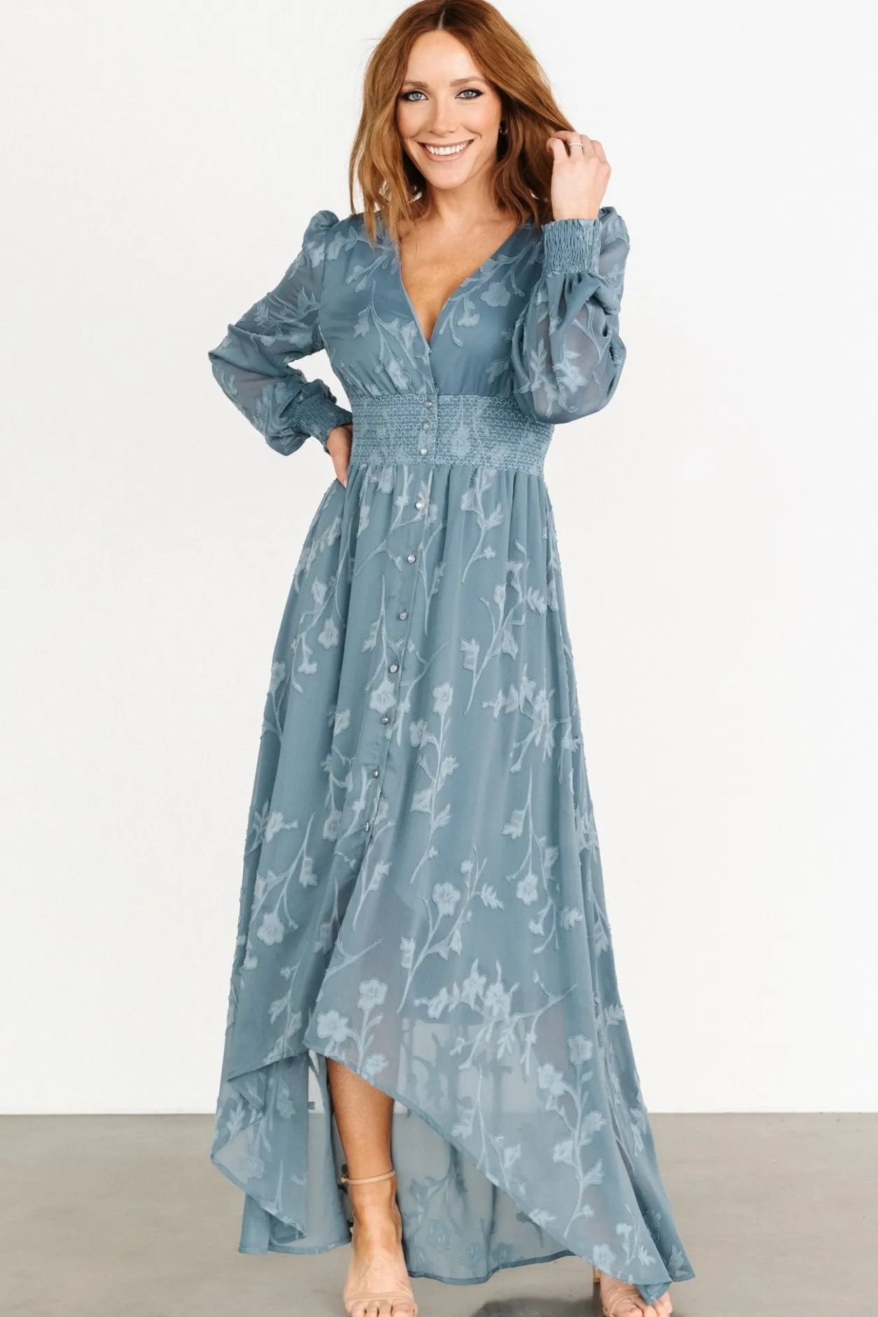 Best Baltic Born Mayfair High Low Maxi Dress | Slate Blue SlateBlue