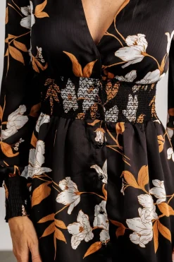 Online Baltic Born Mayfair High Low Maxi Dress | Black Floral BlackFloral
