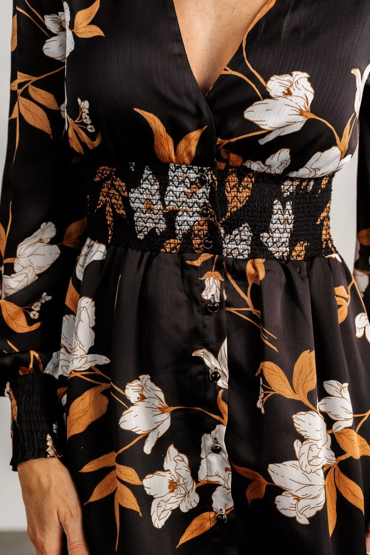 Online Baltic Born Mayfair High Low Maxi Dress | Black Floral BlackFloral