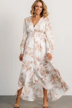 Best Baltic Born Mayfair High Low Maxi Dress | White Floral WhiteFloral