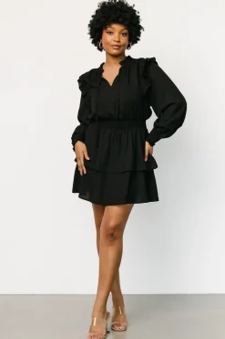 New Baltic Born Maylee Tiered Short Dress | Black