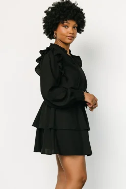 New Baltic Born Maylee Tiered Short Dress | Black