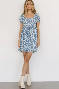 New Baltic Born McKell Mini Dress | Chambray Floral ChambrayFloral