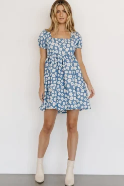 New Baltic Born McKell Mini Dress | Chambray Floral ChambrayFloral