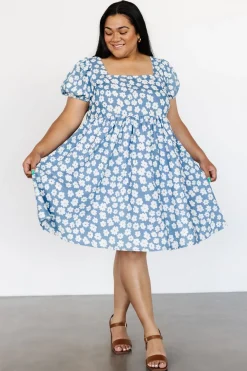 New Baltic Born McKell Mini Dress | Chambray Floral ChambrayFloral