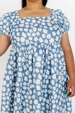 New Baltic Born McKell Mini Dress | Chambray Floral ChambrayFloral