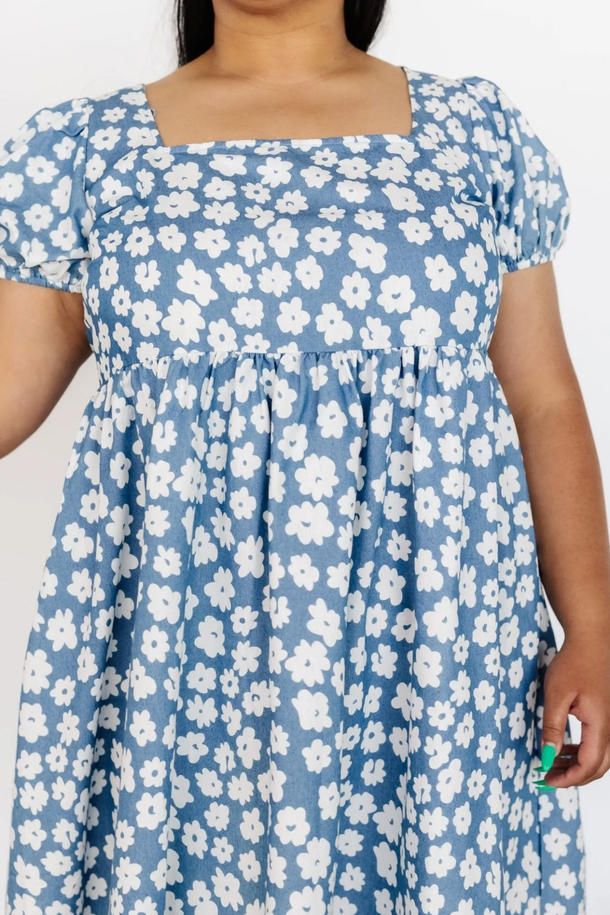 New Baltic Born McKell Mini Dress | Chambray Floral ChambrayFloral