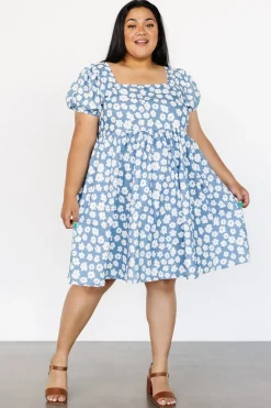 New Baltic Born McKell Mini Dress | Chambray Floral ChambrayFloral