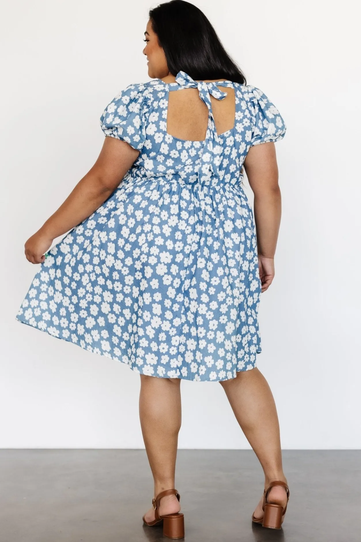 New Baltic Born McKell Mini Dress | Chambray Floral ChambrayFloral