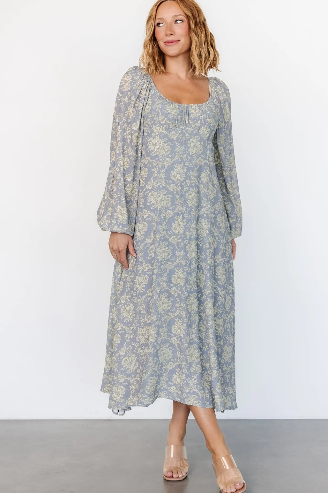 Sale Baltic Born McKinney Dress | Blue + Vintage Cream Floral Blue+VintageCreamFloral