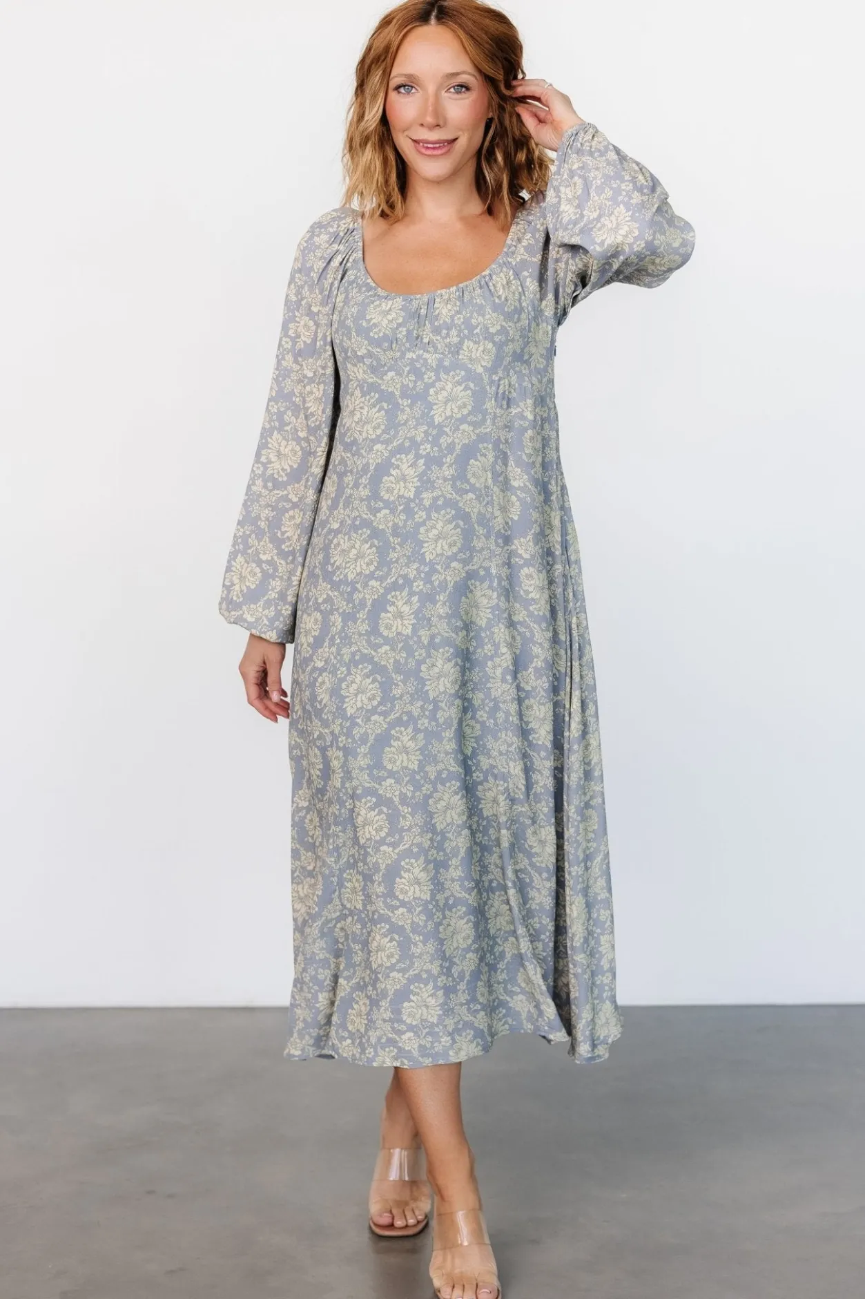 Sale Baltic Born McKinney Dress | Blue + Vintage Cream Floral Blue+VintageCreamFloral