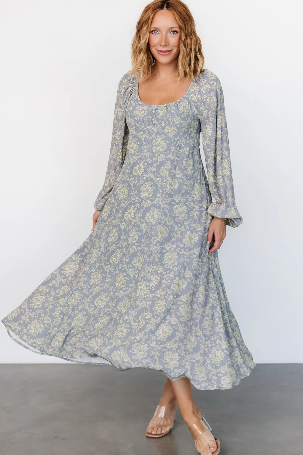 Sale Baltic Born McKinney Dress | Blue + Vintage Cream Floral Blue+VintageCreamFloral