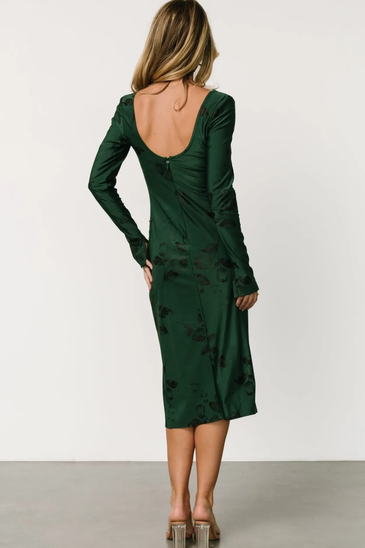 Outlet Baltic Born McQueen Midi Dress | Green + Black Green+Black