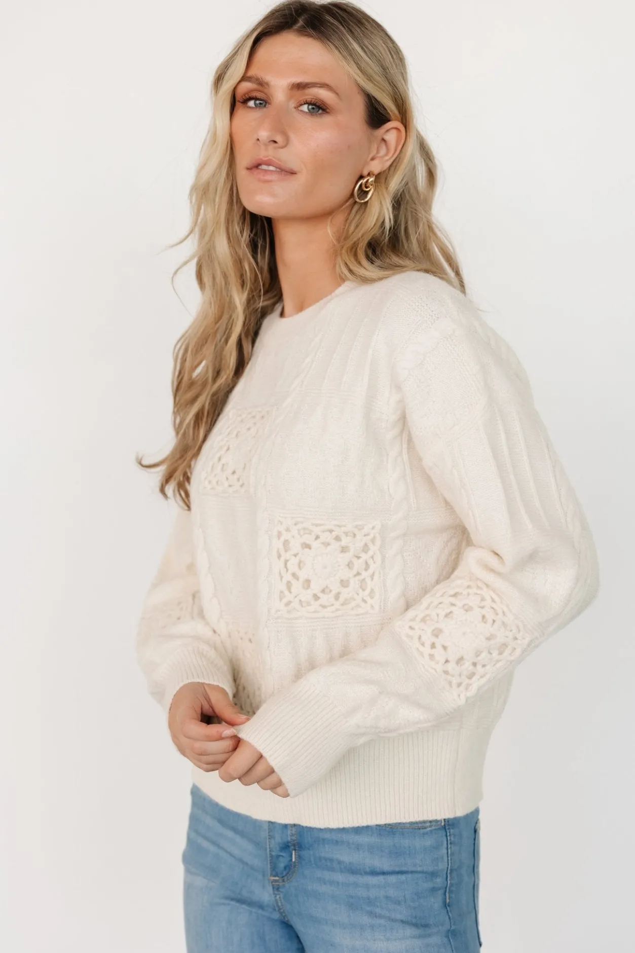 Fashion Baltic Born Meadow Knit Sweater | Cream