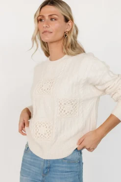 Fashion Baltic Born Meadow Knit Sweater | Cream