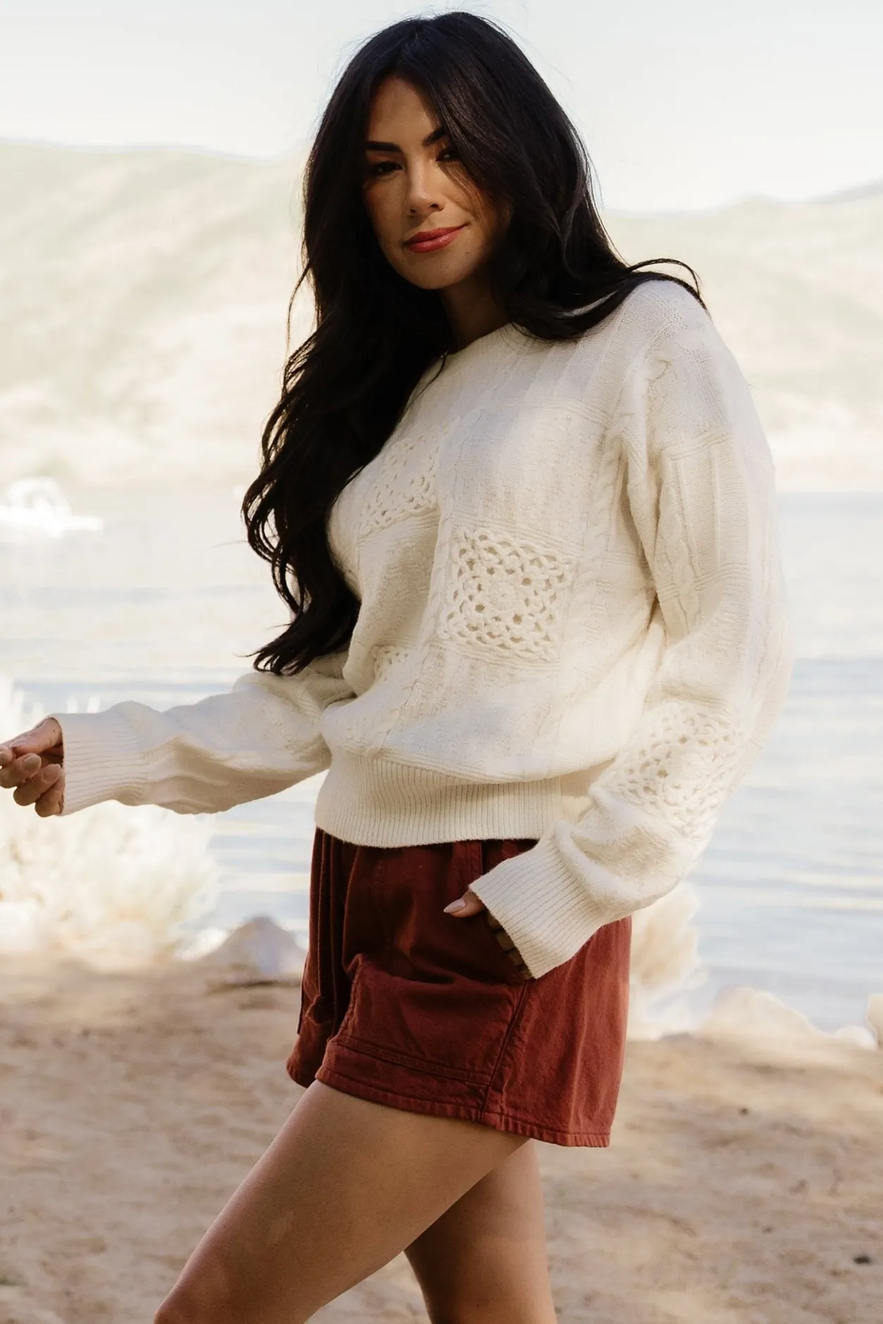 Fashion Baltic Born Meadow Knit Sweater | Cream