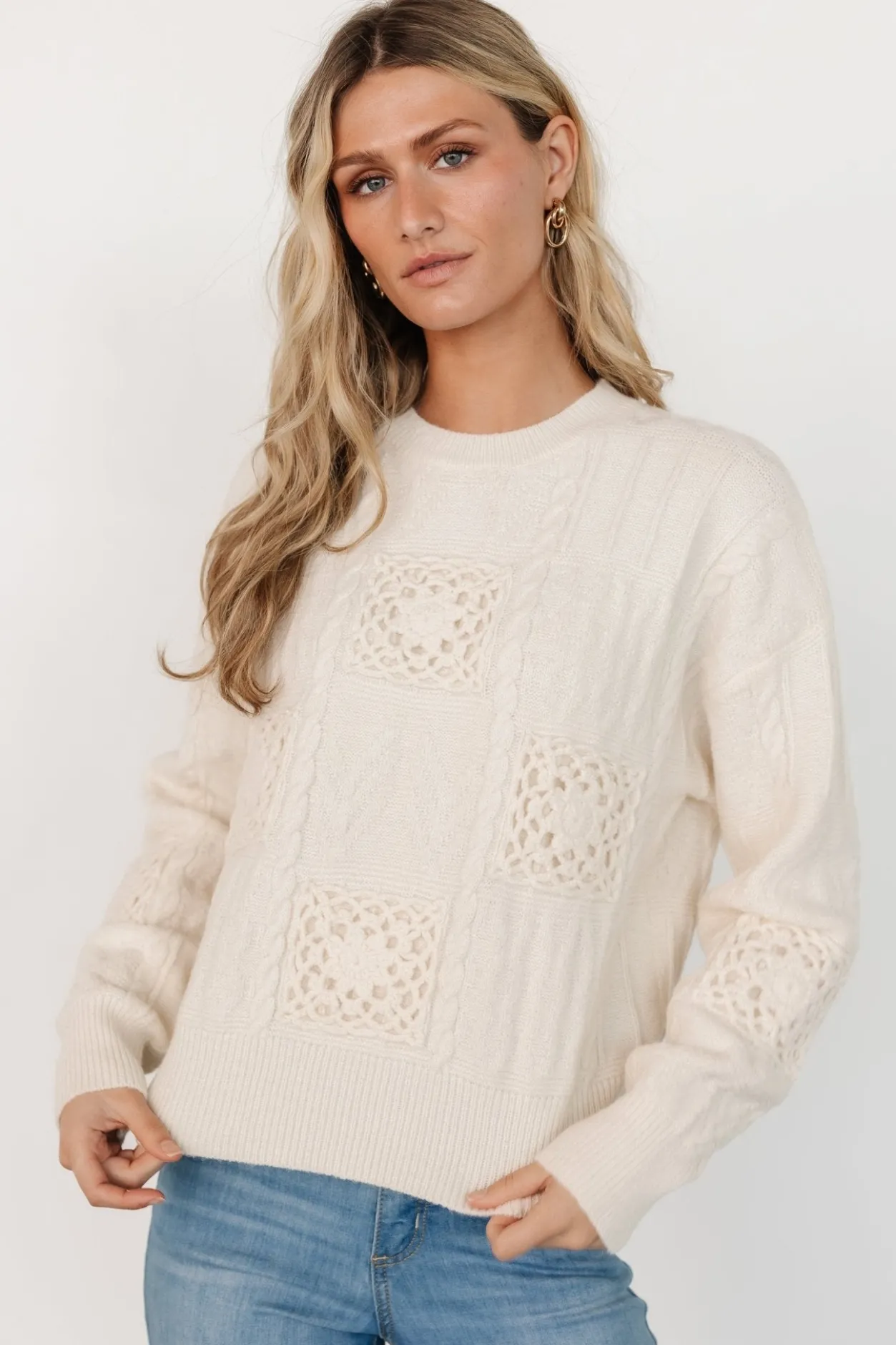 Fashion Baltic Born Meadow Knit Sweater | Cream