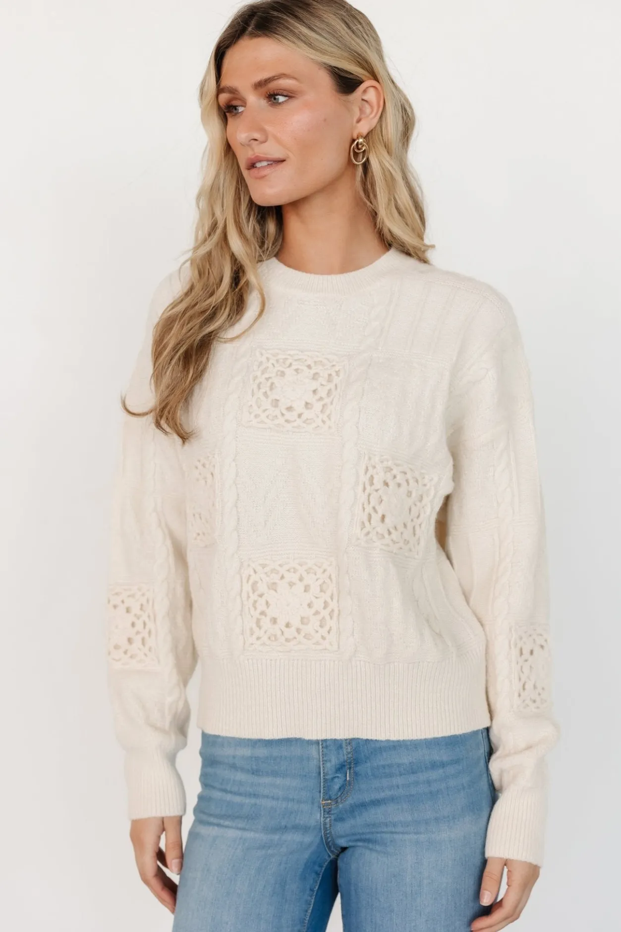 Fashion Baltic Born Meadow Knit Sweater | Cream