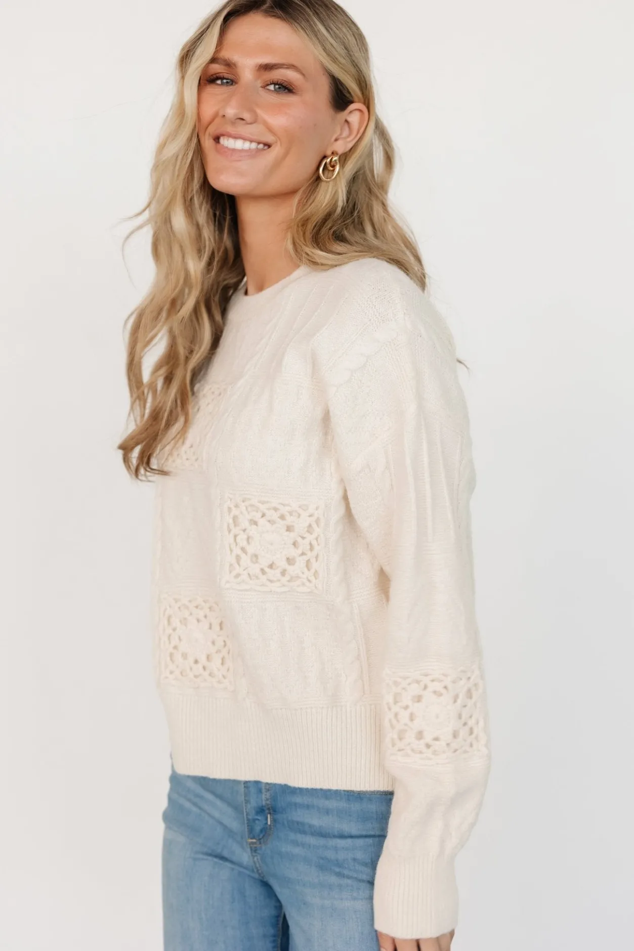 Fashion Baltic Born Meadow Knit Sweater | Cream