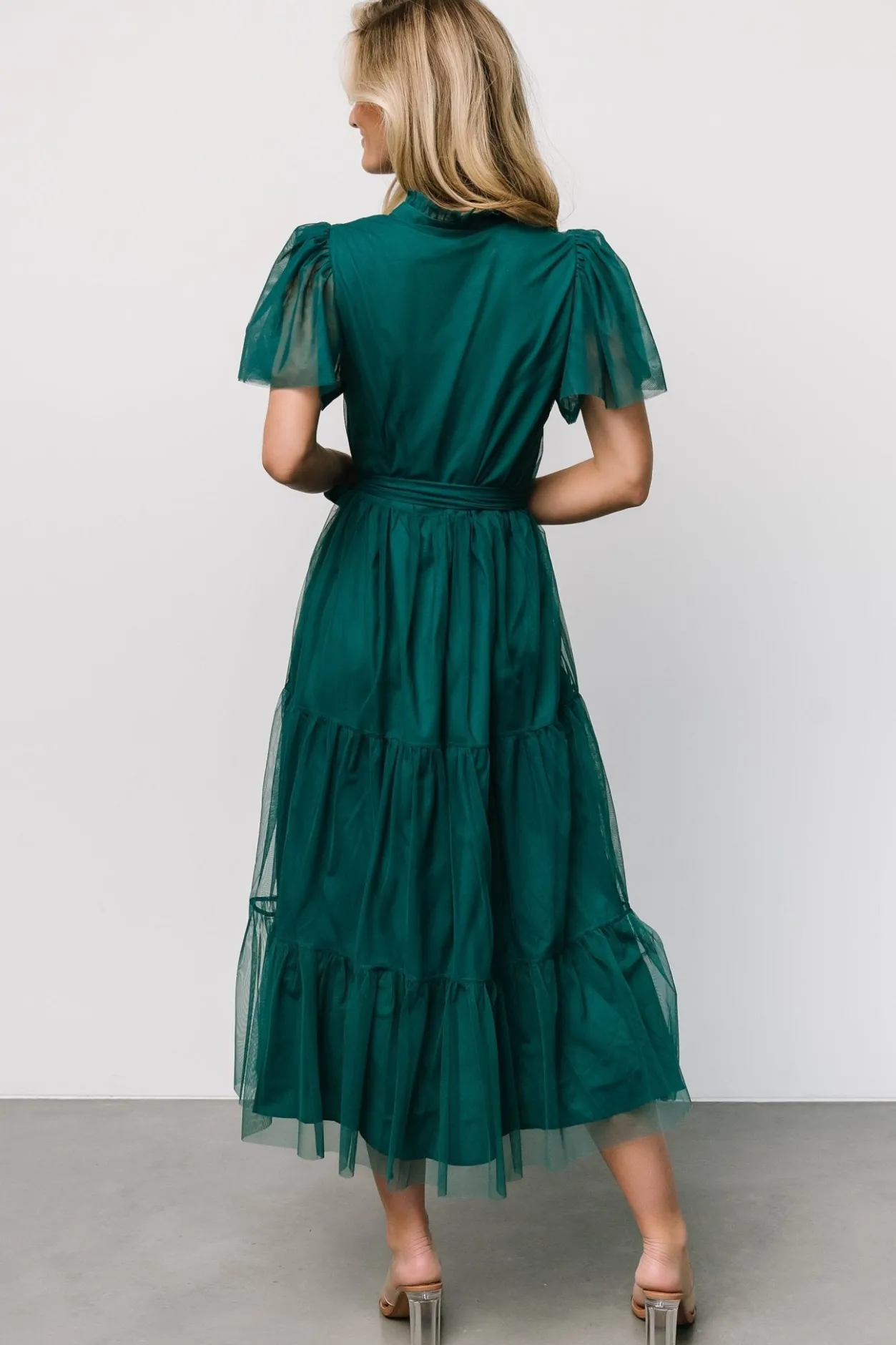 Best Baltic Born Medina Tulle Midi Dress | Emerald