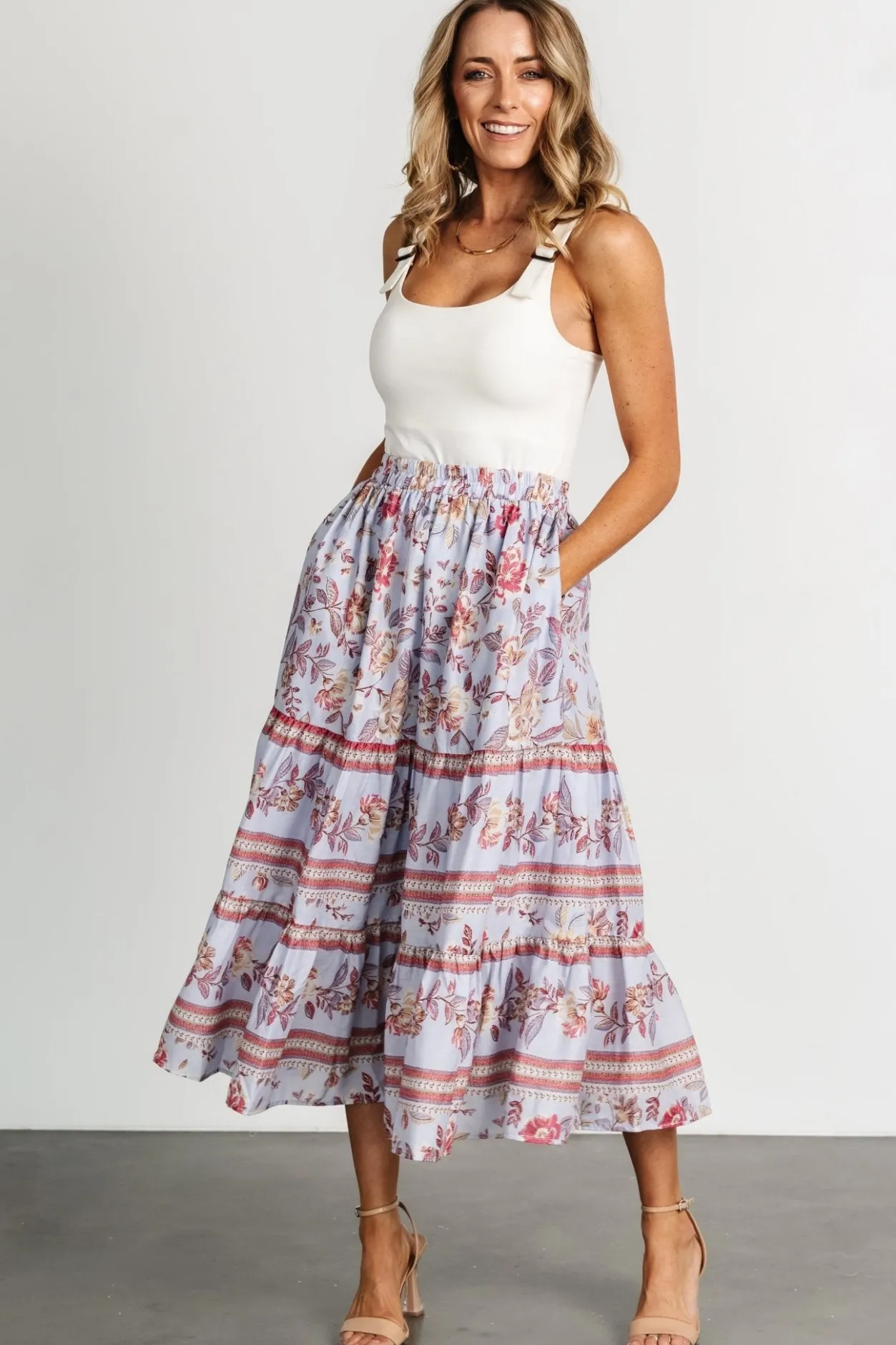 Sale Baltic Born Meg Skirt | Periwinkle Multi PeriwinkleMulti