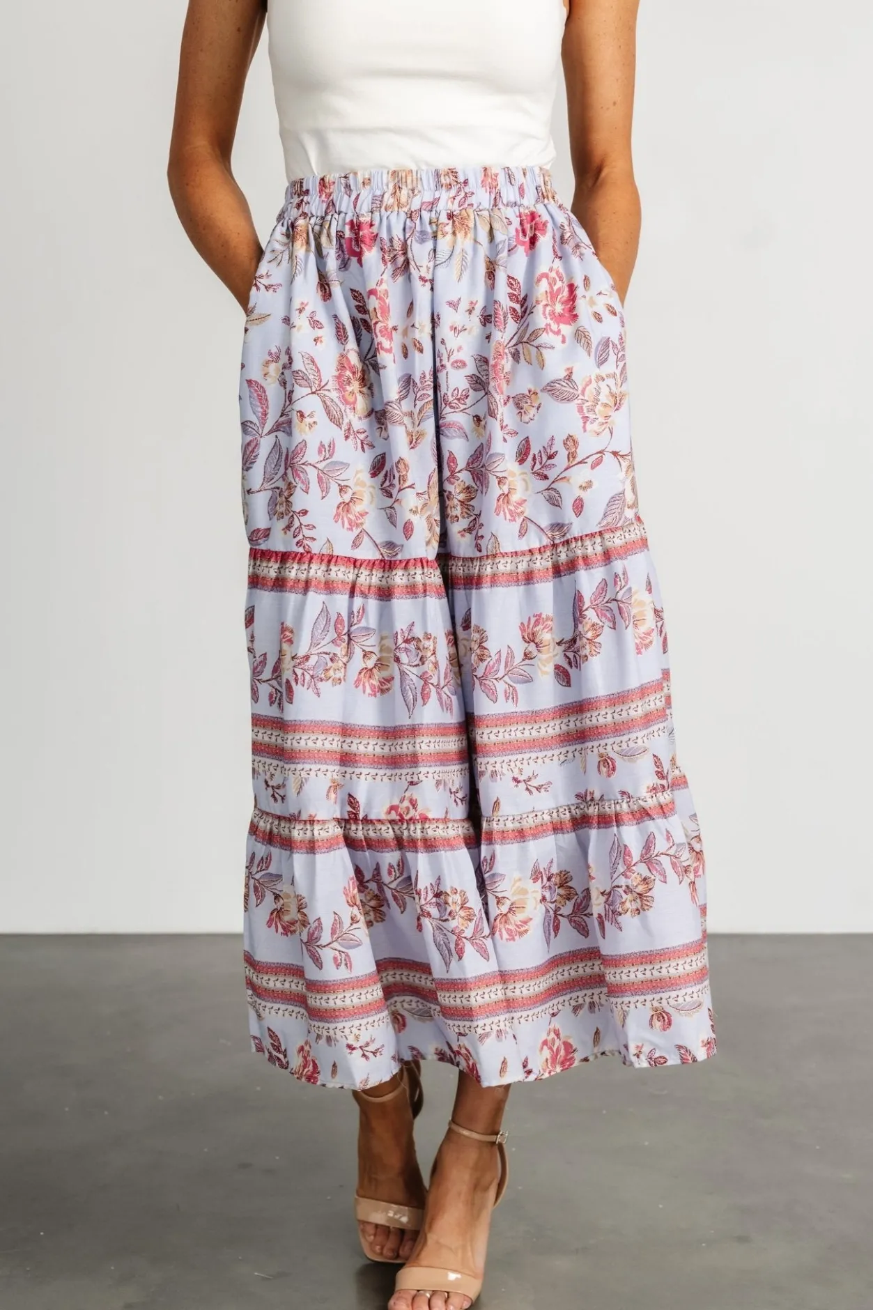 Sale Baltic Born Meg Skirt | Periwinkle Multi PeriwinkleMulti