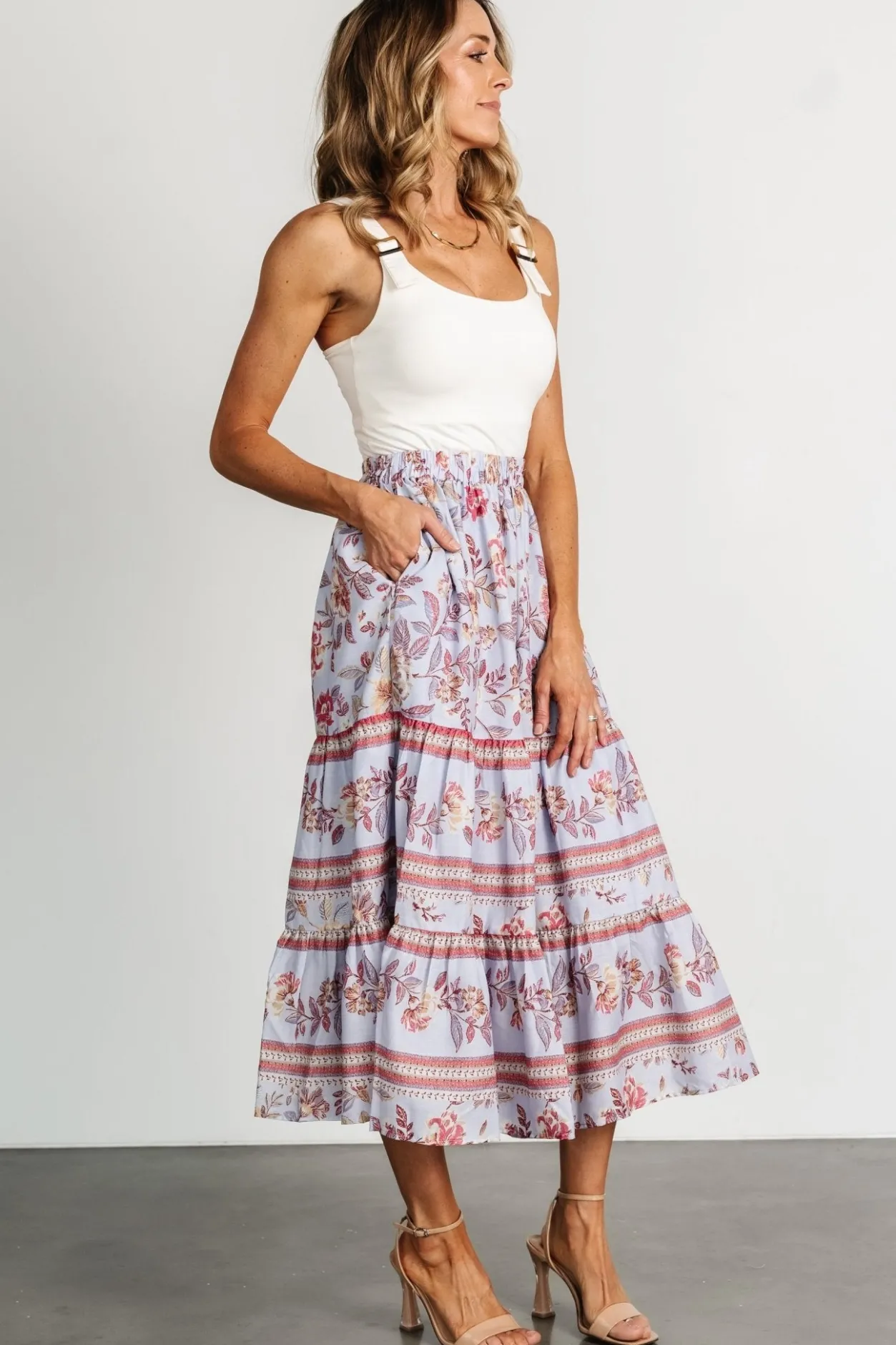 Sale Baltic Born Meg Skirt | Periwinkle Multi PeriwinkleMulti