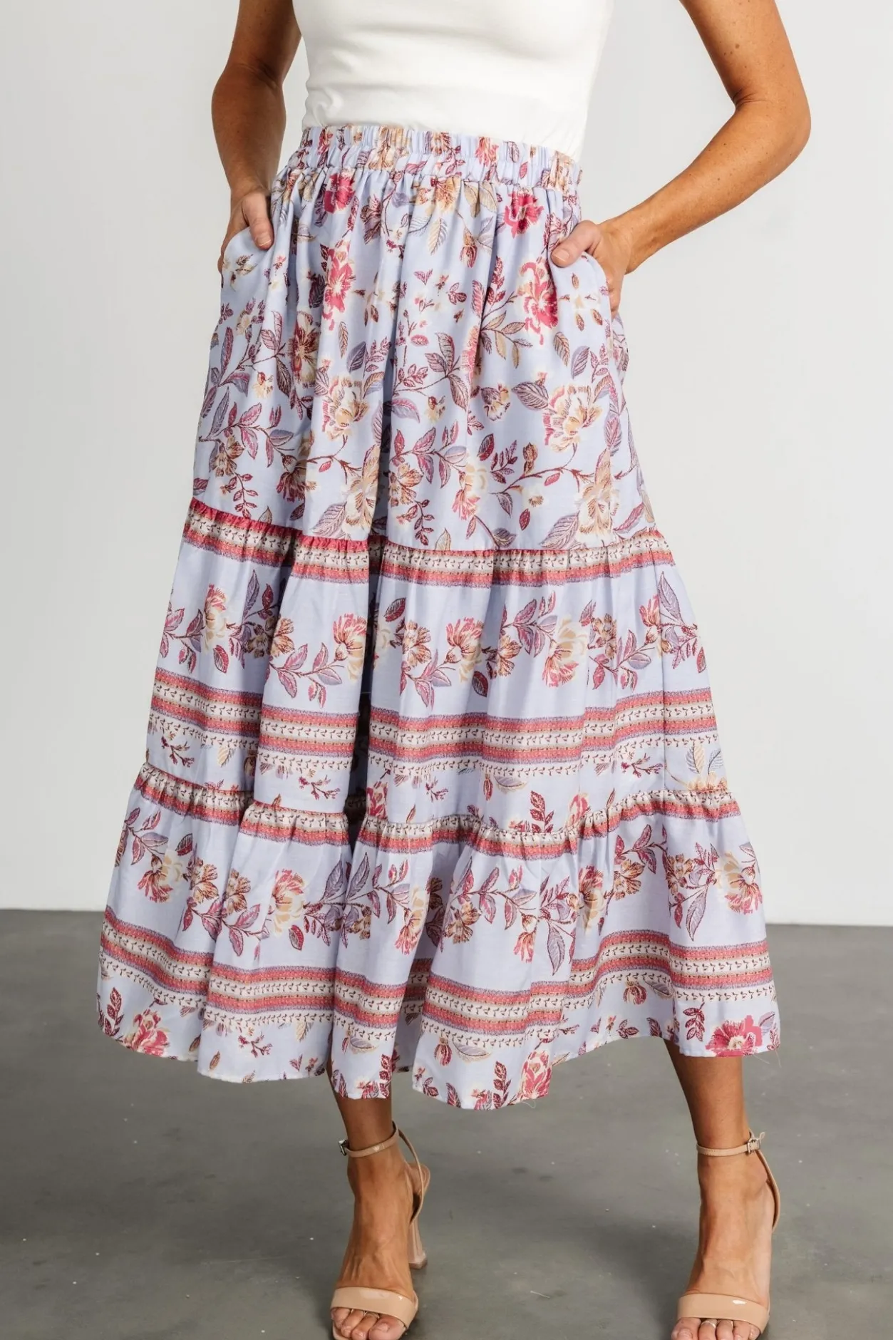 Sale Baltic Born Meg Skirt | Periwinkle Multi PeriwinkleMulti