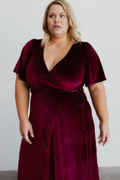 Discount Baltic Born Meghan Velvet Wrap Maxi Dress | Mulberry