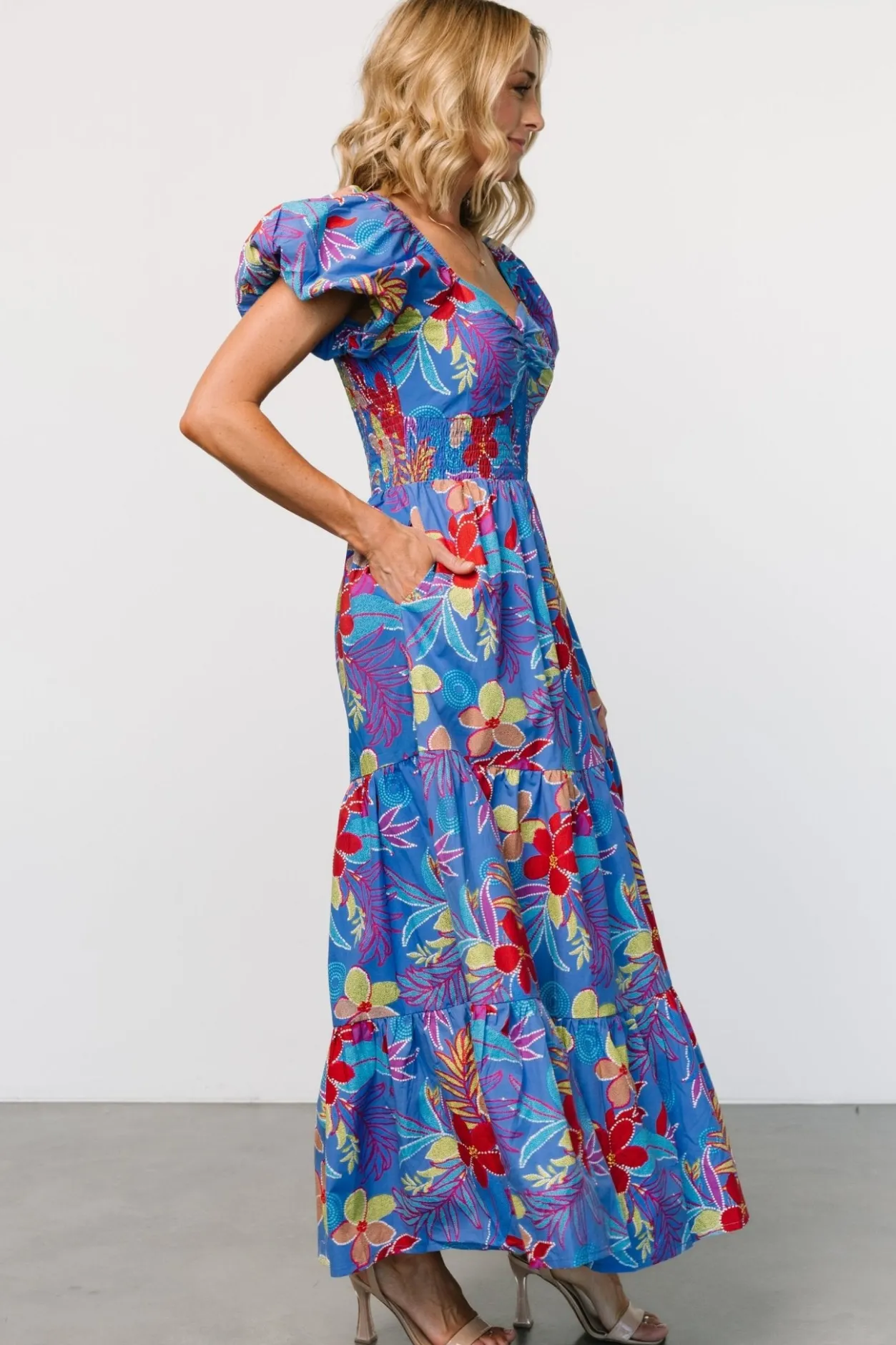 Sale Baltic Born Melanie Maxi Dress | Blue Multi BlueMulti