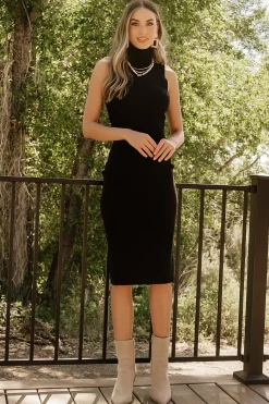 Best Baltic Born Melbourne Turtleneck Midi Dress | Black