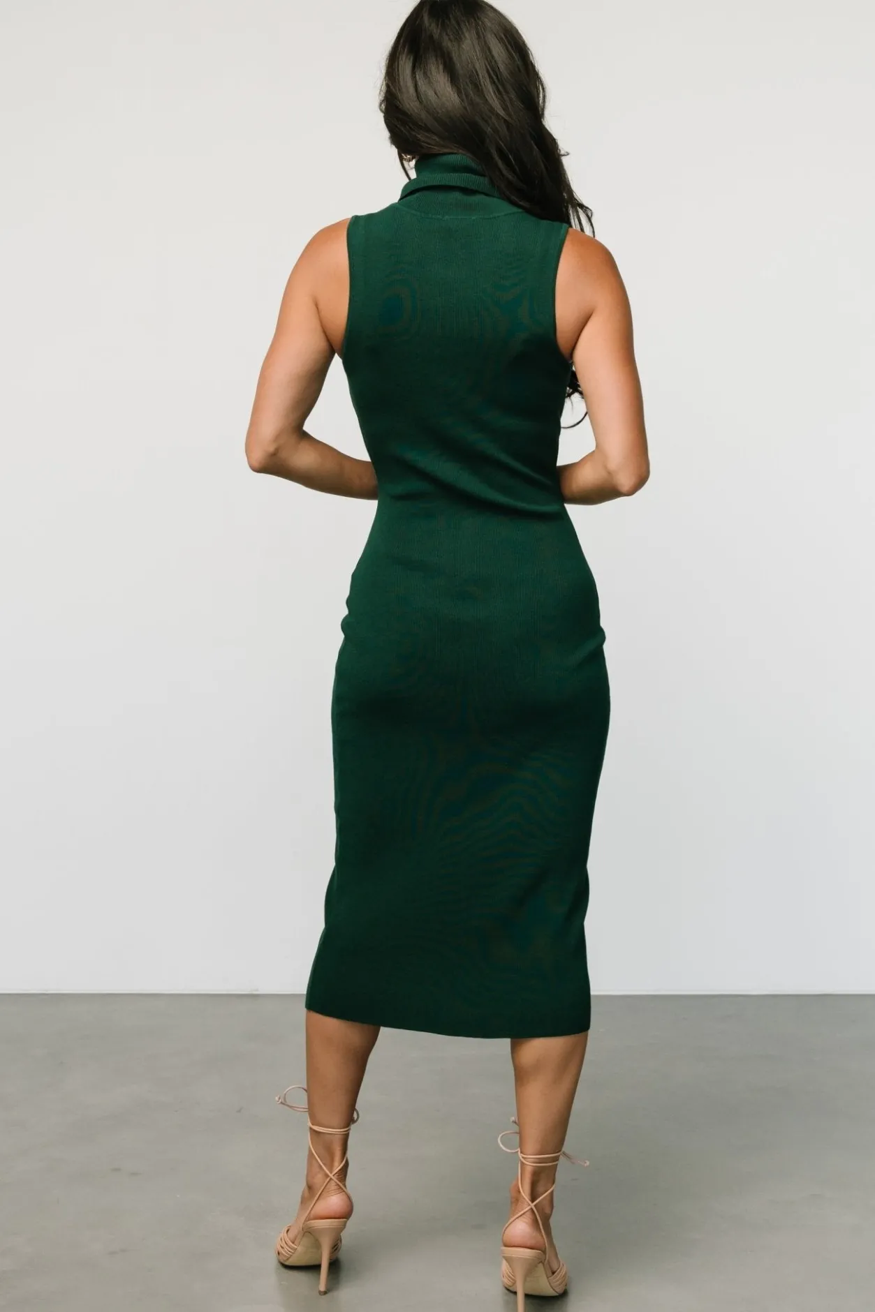 Sale Baltic Born Melbourne Turtleneck Midi Dress | Emerald