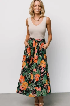 Outlet Baltic Born Melea Skirt | Navy Multi Floral NavyMultiFloral