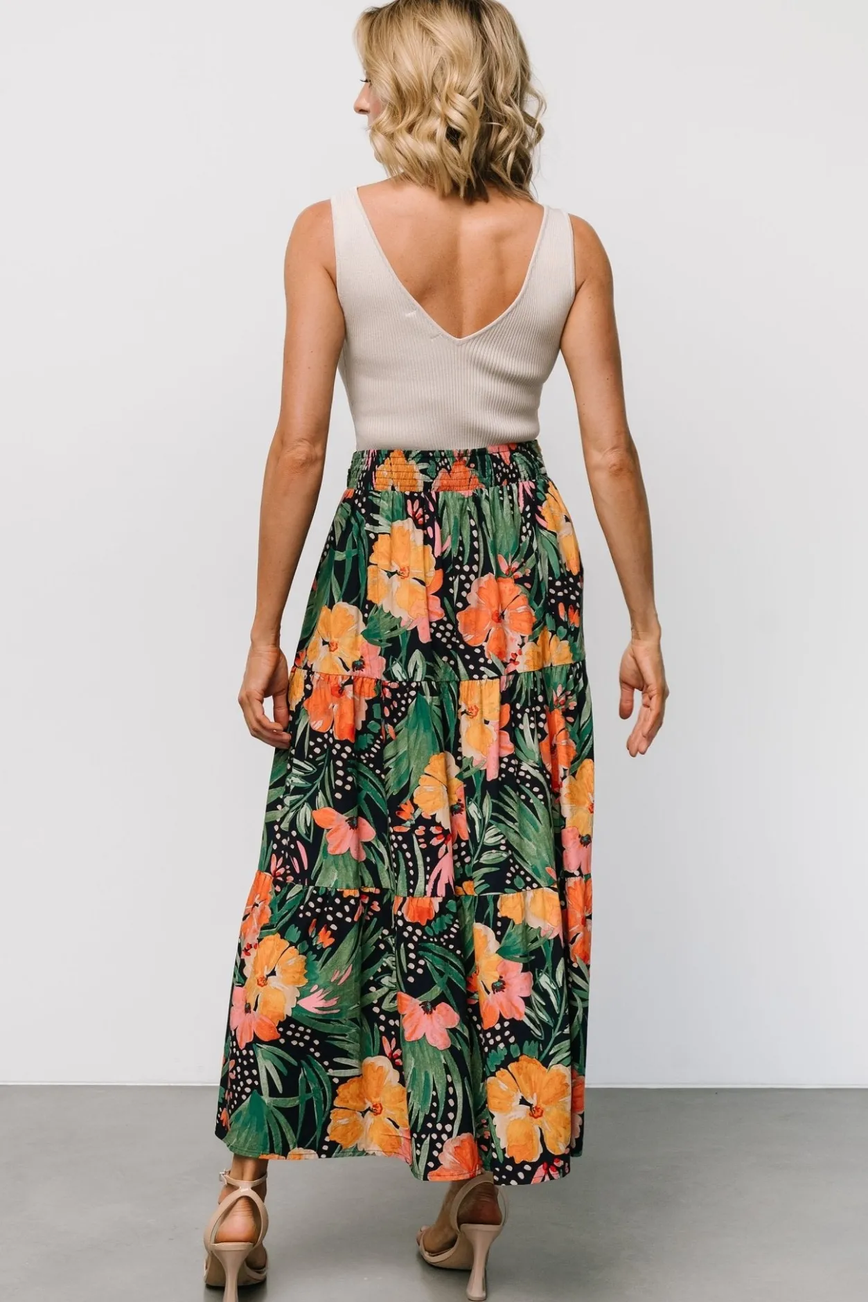 Outlet Baltic Born Melea Skirt | Navy Multi Floral NavyMultiFloral