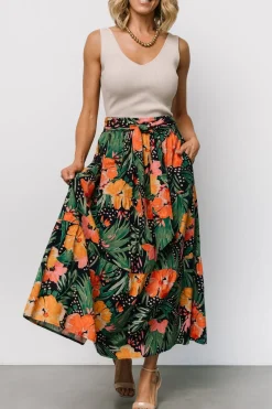 Outlet Baltic Born Melea Skirt | Navy Multi Floral NavyMultiFloral