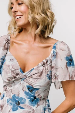 New Baltic Born Melinda Midi Dress | Blue Floral BlueFloral
