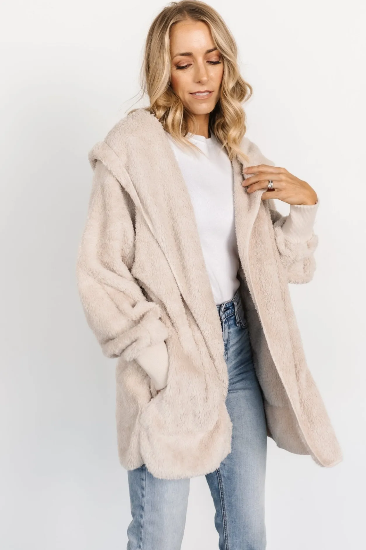 Discount Baltic Born Melrose Teddy Jacket | Oatmeal