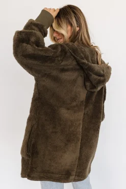 New Baltic Born Melrose Teddy Jacket | Olive