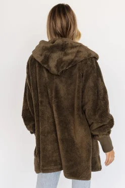 New Baltic Born Melrose Teddy Jacket | Olive