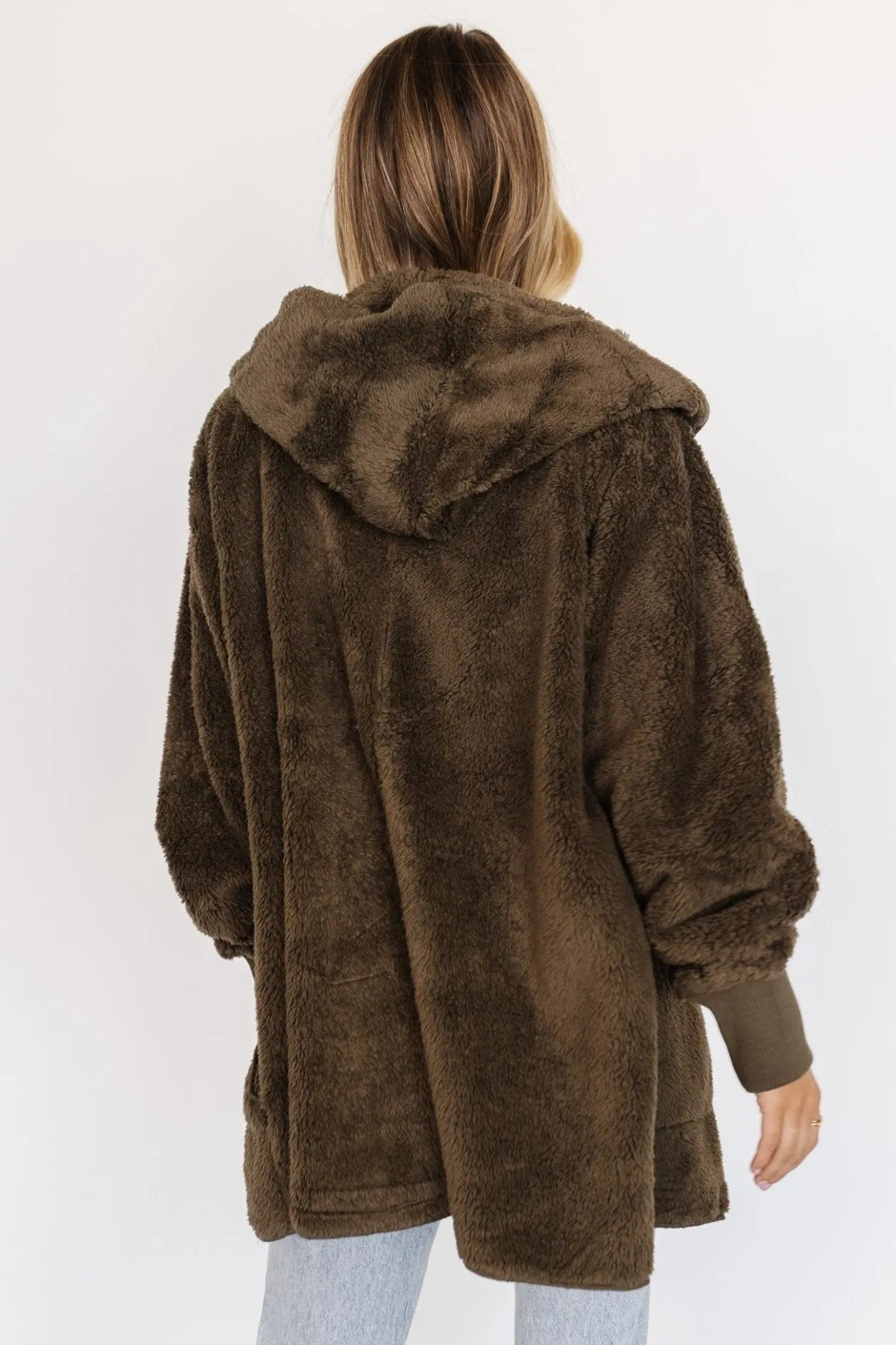 New Baltic Born Melrose Teddy Jacket | Olive