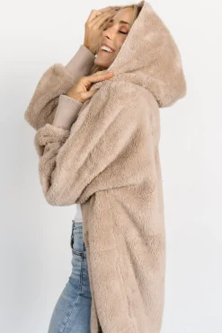 New Baltic Born Melrose Teddy Jacket | Taupe