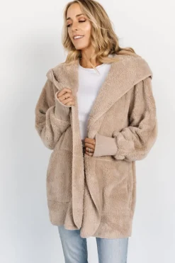 New Baltic Born Melrose Teddy Jacket | Taupe